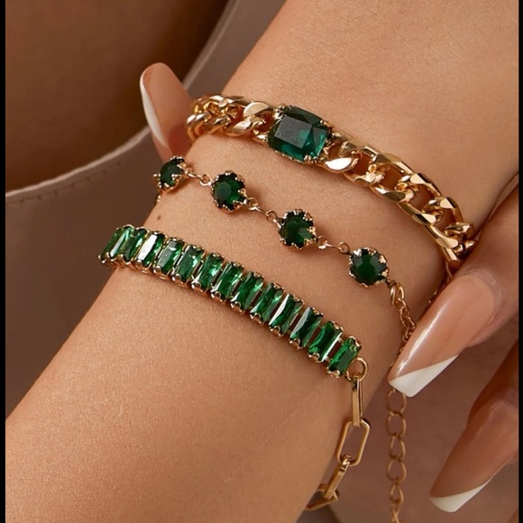 Cubic Zirconia Bracelet Set - Picture 2 of 4